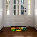 Vibrant Colorful Trees Floor Sticker