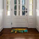 Colorful Trees in the Sunset Floor Sticker