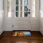 Beautiful Harbor View in Greece Floor Sticker