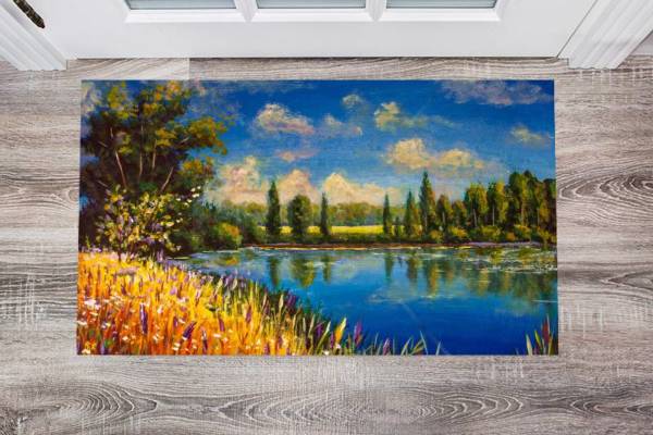 2887-hot-lakeside-summer-floor-sticker-decor Hot Lakeside Summer Floor Sticker