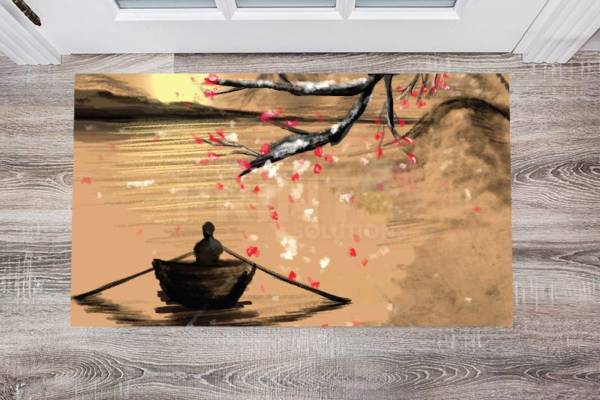 Springtime Sunset on the Lake Floor Sticker