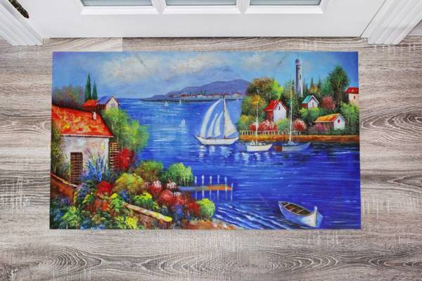 Summer Holiday at the Lake #1 Floor Sticker