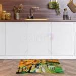 Country Road with Maple Trees Floor Sticker