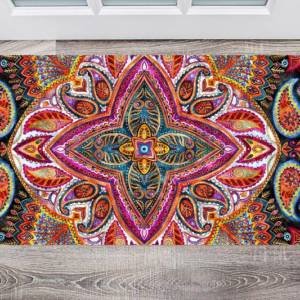 Beautiful Ethnic Native Boho Folk Design #2 Floor Sticker