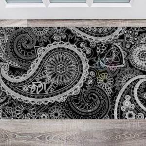 Beautiful Folk Ethnic Native Boho Paisley Design #21 Floor Sticker