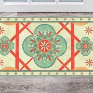 Beautiful Pastel Ethnic Bohemian Design #1 Floor Sticker