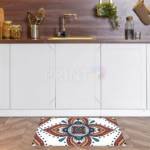 Beautiful Ethnic Bohemian Colorful  Mandala Design Floor Sticker