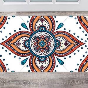 Beautiful Ethnic Bohemian Colorful  Mandala Design Floor Sticker