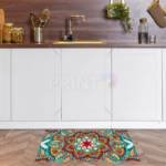 Beautiful Colorful Mandala Ethnic Bohemian Design Floor Sticker