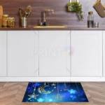 Beautiful Bohemian Moon and Stars Design Floor Sticker