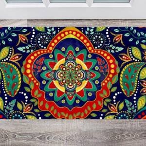 Beautiful Ethnic Native Boho Colorful Mandala Design #12 Floor Sticker