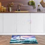 3024-lighthouse-during-a-storm-floor-sticker-decal Lighthouse During a Storm Floor Sticker