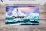 3024-lighthouse-during-a-storm-floor-sticker-decor Lighthouse During a Storm Floor Sticker