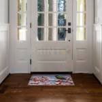 Little Bird on a Red Berry Tree Floor Sticker