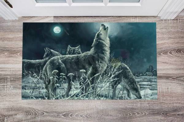 3128-pack-of-winter-wolves-floor-sticker-decor Pack of Winter Wolves Floor Sticker