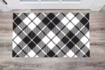 3136-black-and-white-buffalo-plaid-pattern-floor-sticker-decor Black and White Buffalo Plaid Pattern Floor Sticker