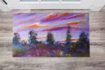 3137-purple-sunset-floor-sticker-decor Purple Sunset Floor Sticker