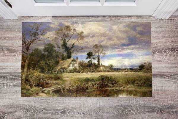 3141-little-old-farmhouse-floor-sticker-decor Little Old Farmhouse Floor Sticker