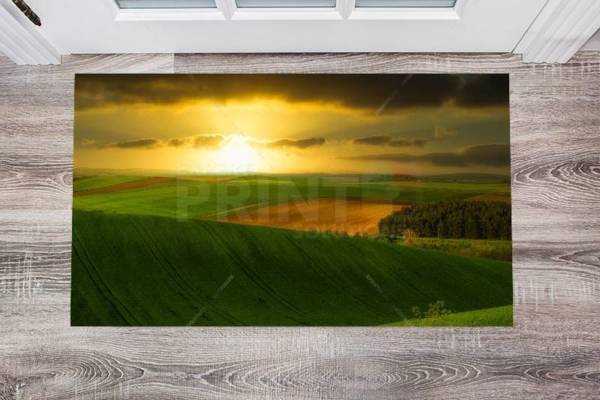 Sunset in Tuscany Floor Sticker