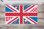 British Union Jack Patchwork Flag #1 Floor Sticker