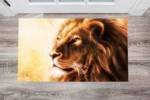 Beautiful Lion Head Floor Sticker