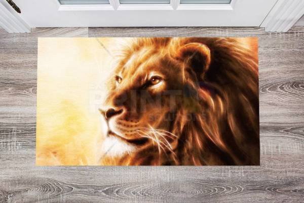 Beautiful Lion Head Floor Sticker