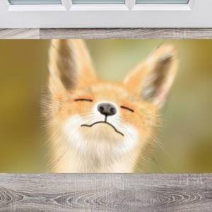Cute Spring Fox #2 Floor Sticker