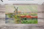 Tulip Field in Holland by Claude Monet Floor Sticker