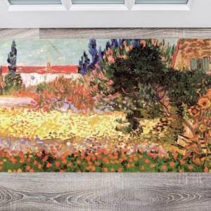 Field with Irises near Arles by Vincent van Gogh Floor Sticker