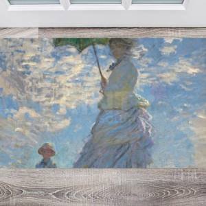 Madame Monet and Her Son by Claude Monet Floor Sticker