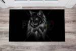 Beautiful Black Cat Floor Sticker