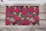 Rustic Flowers on Wood Pattern #6 Floor Sticker