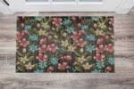 Rustic Flowers on Wood Pattern #9 Floor Sticker