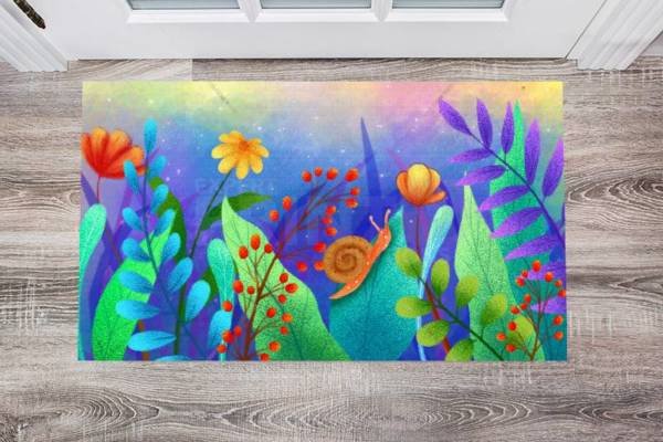Colorful Fairy Garden Floor Sticker