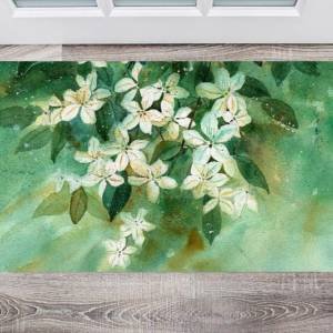 Beautiful Blooming Jasmines Floor Sticker