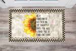Rustic Sunflower Quote Floor Sticker