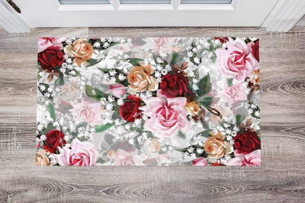 4515-victorian-rose-bouquets-1-floor-sticker-decor Victorian Rose Bouquets #1 Floor Sticker