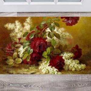 Beautiful Romantic Victorian Roses #1 Floor Sticker