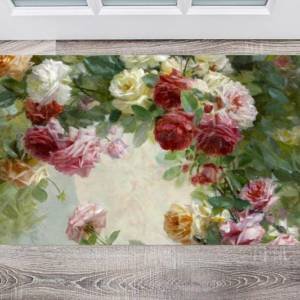 Beautiful Romantic Victorian Roses #3 Floor Sticker