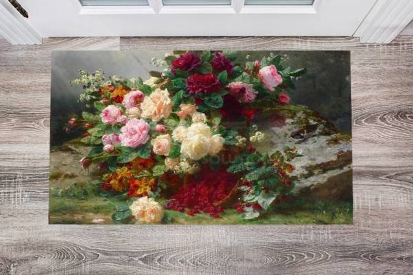 Beautiful Romantic Victorian Roses #12 Floor Sticker