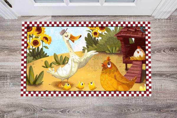 Welcome to the Farm Floor Sticker