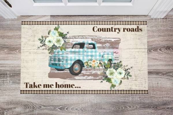 Country Road Truck Floor Sticker