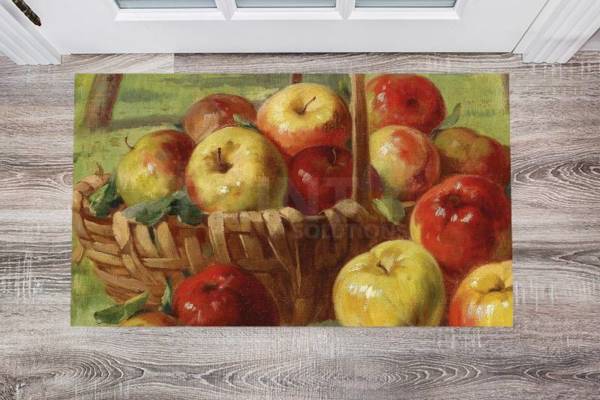 4727-basket-with-apples-floor-sticker-decor Basket with Apples Floor Sticker
