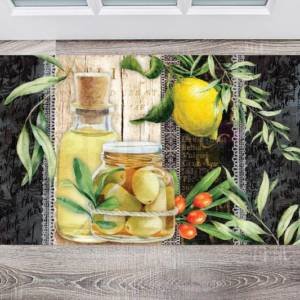 Beautiful Kitchen Design with Olives #2 Floor Sticker
