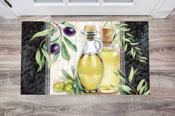 Beautiful Kitchen Design with Olives #5 Floor Sticker
