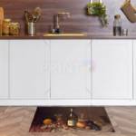 Still Life with Fruit and Champagne Floor Sticker