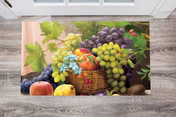 Still Life with Flowers and Fruit Floor Sticker