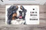 Life is Better with a Bernese Floor Sticker