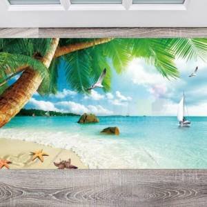 Tropical Paradise Beach #1 Floor Sticker