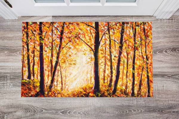 5089-sunlight-shines-through-the-trees-floor-sticker-decor Sunlight Shines Through the Trees Floor Sticker